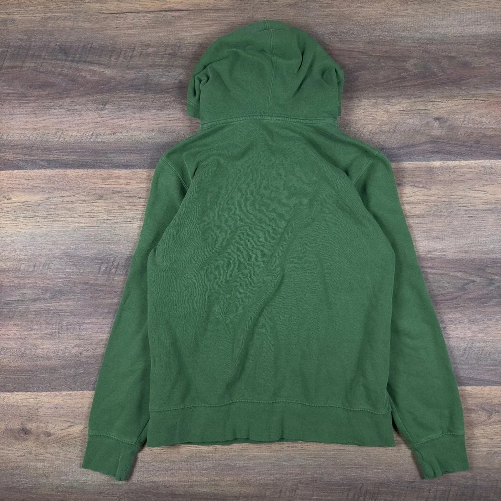 The‎ North Face Mens Green Camo Logo Pullover Hoodie Sweatshirt Size Medium